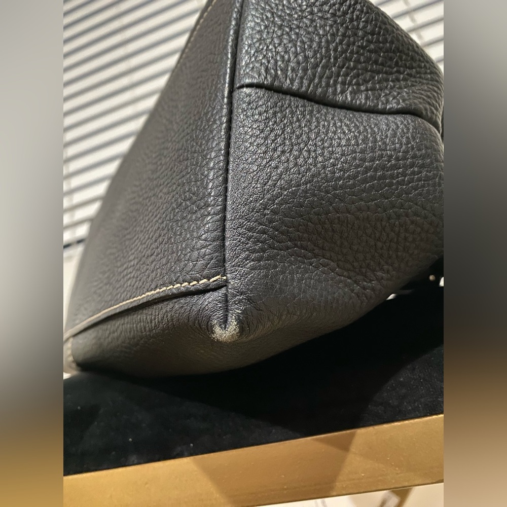 Dooney & Bourke Large Leather Drawstring Tote - Picture 15 of 15